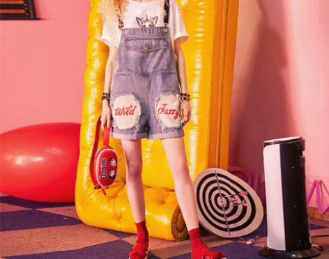 转卖【狂欢价】背带牛仔裤夏装2018新款c...