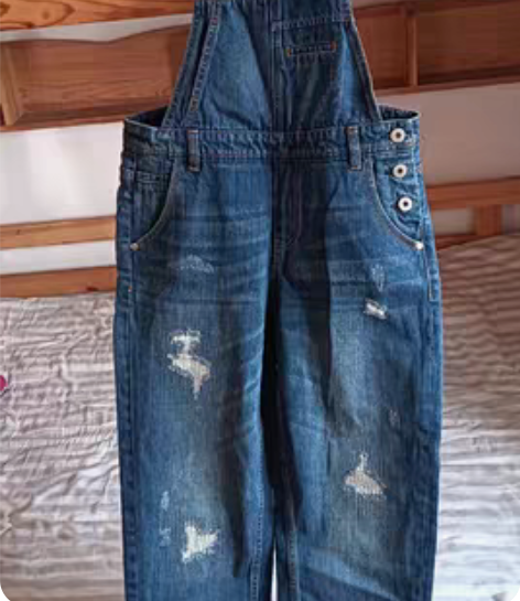 贝爱牛仔裤  背带裤  DOUBLELOV...