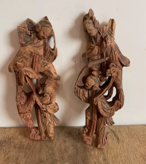 木雕，人物木雕，老木雕，木雕摆件，东西自己...