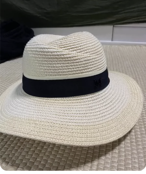 M家草编帽宽延帽礼帽 夏季防晒必备，头围5...