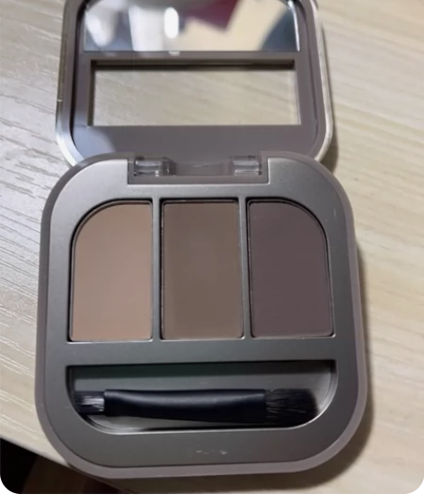 橘朵三色眉粉 只拆封没用过 盒子稍微有点花...