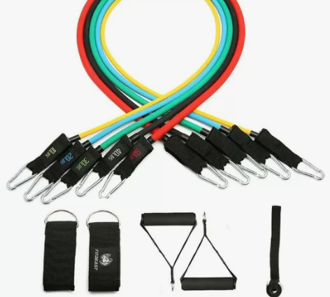 【包邮清仓】全新5件套豪华版弹力绳拉力绳健...