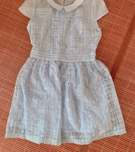 简朵，天蓝色连衣裙，全新有吊牌，s码！16...