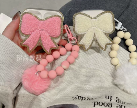 少女心蝴蝶结耳机壳2se无线保护套