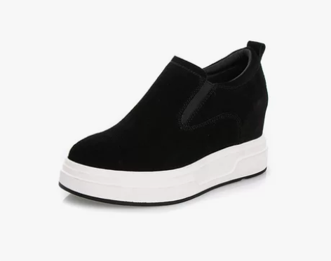 隐形厚底内增高女鞋8CM坡跟显瘦2018春...