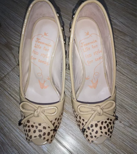 99新天美意防水台露趾高跟鞋，仅拍婚纱照穿...