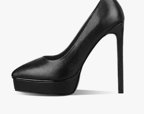 ?伊娌芯超高跟单鞋 女细跟防水台尖头浅口1...