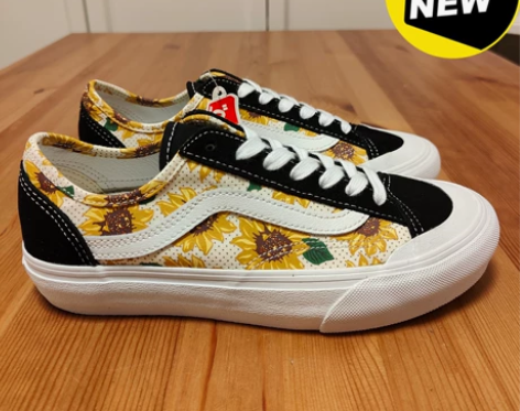 正品Vans style36向日葵花卉休闲...
