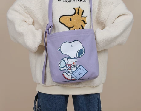 唐糖包袋/史努比正品帆布包学生挎包日系斜挎...
