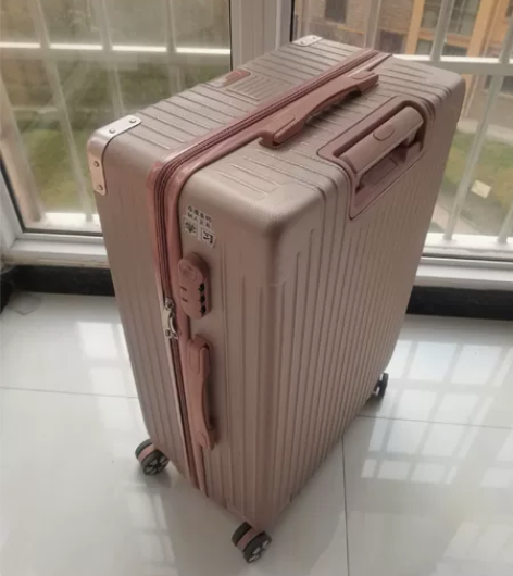 直角复古防刮拉链玫瑰金终身保修26寸皮箱 ...