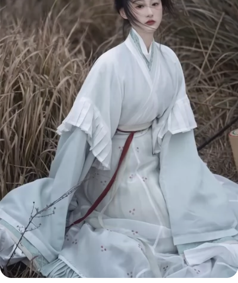 【上遥居】空山尽 晋制原创汉服女春款交领垂...