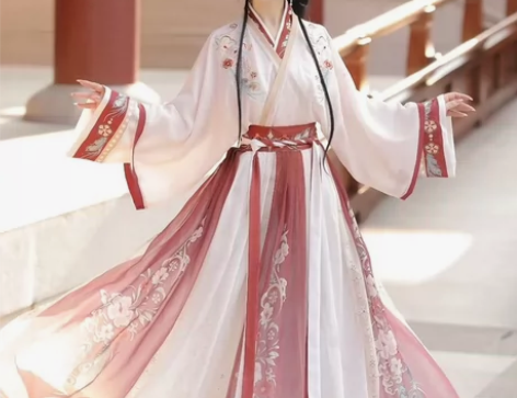 原创晋制中国风，交领齐腰襦裙，刺绣汉服 女...