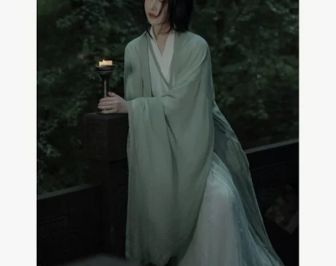 清冷系晋制汉服女装仙气飘逸古风广袖流仙裙女...