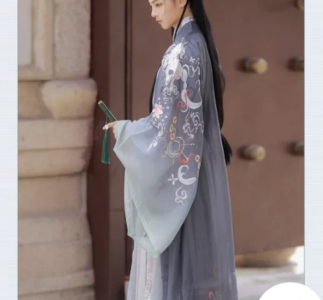 出社麟星瑶晋制汉服女原创正品魏晋中国风交领...