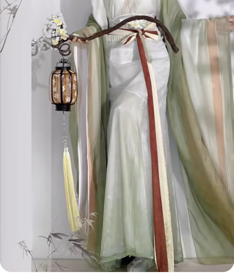 仙楚姬原创汉服【一袭青衣】魏晋南北朝刺绣破...