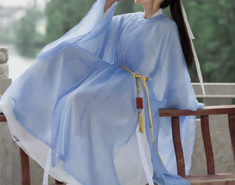 云栖 五五年原创汉服女明制纯色圆领袍男女