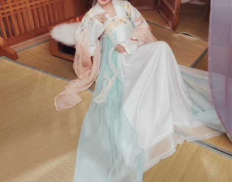 ?都城南庄汉服 暮初尘 原创浅色齐胸襦裙非...