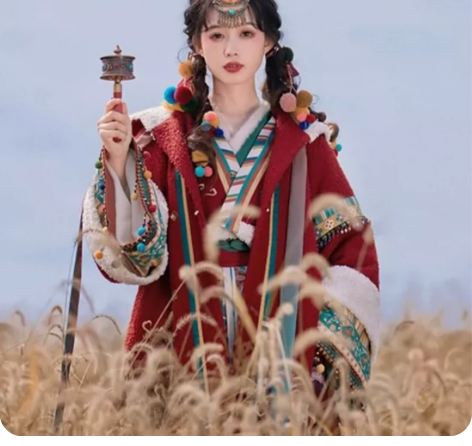 七月夕汉服 玄女   全套s码 交领上袄+...