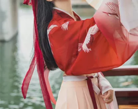 ?汉服女仙气学生改良飘逸中国风齐胸襦裙古风...