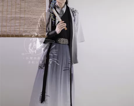 孤鲤原创【墨蘭詞】汉服男女同款春夏中国风宋...