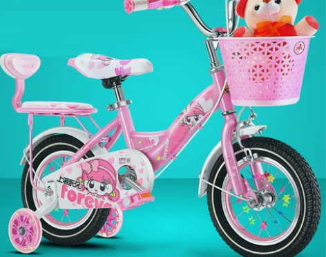 永久儿童自行车女孩童车宝宝脚踏车2-3-4...