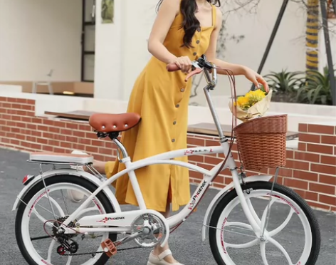 凤凰新款沙滩自行车女式成人轻便上班初高中生...