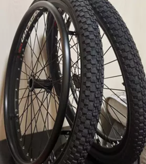 轮椅大轮改装，轮椅加宽大轮，越野大轮适用各...