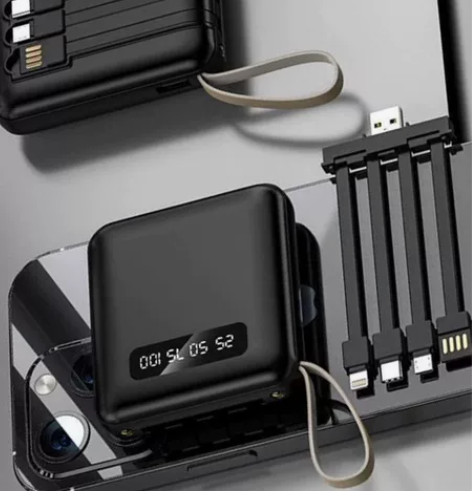 【清仓处理】自带线充电宝20000毫安适用...