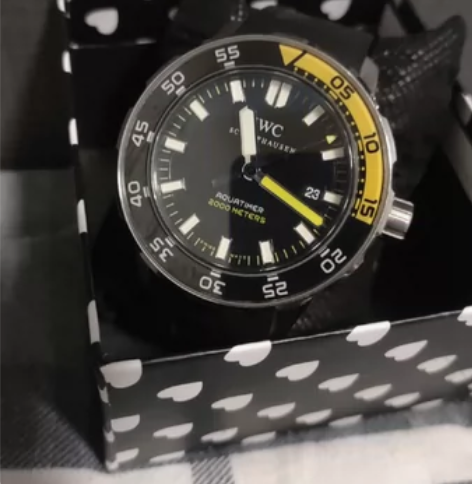 [9成新]万国男表海洋时计系列自动机械手表...