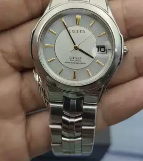 西铁城高端exceed光动能年差万年历男表...