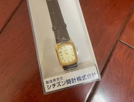 西铁城QQ皮带小方表手表复古 全新带包装 ...
