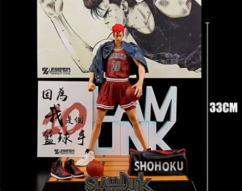 动漫灌篮高手手办GK湘北五虎全套樱木花道流...