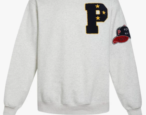 POPWAVE 美式复古棒球刺绣植绒高街头...