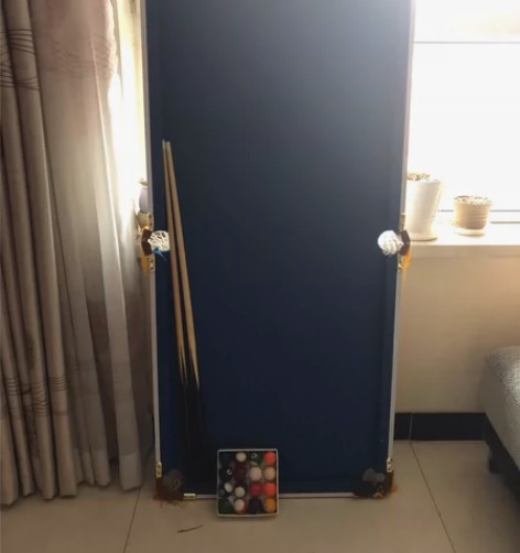 少儿台球桌 标准台球桌呢子桌布 带折叠桌腿...