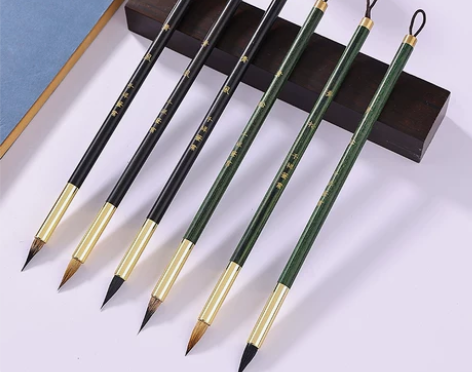 紫毫笔 毛笔紫毫高档专业级小楷熊毫狼毫瘦金...