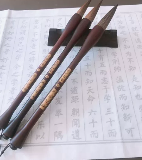 对联斗笔狼毫毛笔学生国画毛笔书法大毛笔套装...