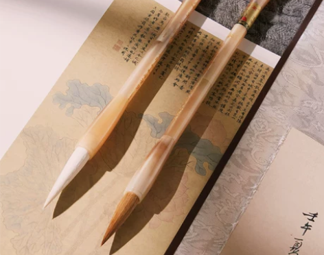 善琏镇湖笔天然牛角毛笔套装文房四宝书画礼品...