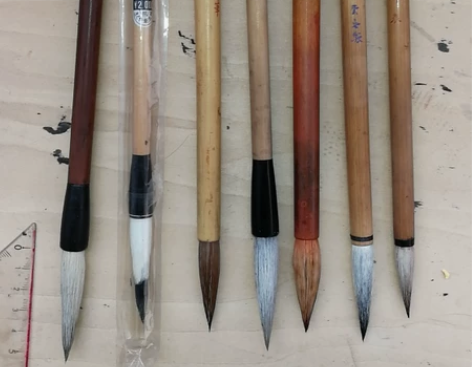 日本毛笔 高级毛笔 纯羊 近新  出锋5....