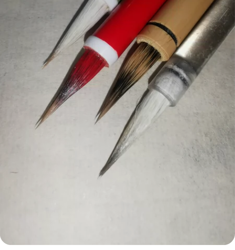 硬毫小楷毛笔四支 同一家，出锋2.0，口径...