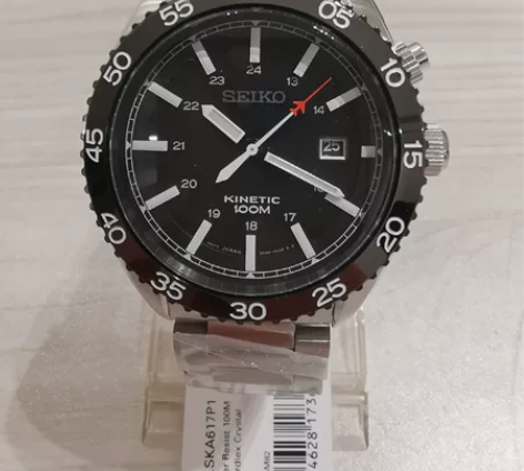 SEIKO精工表带日历商务机械男表SKA6...