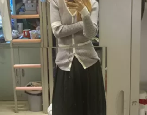 西装面料长半身裙，如图实拍，拍的不咋好看，...