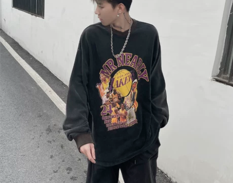 MRNEARLY 秋季新品美式复古高街做旧...