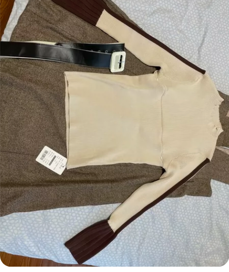 全新背带裙，XL。生完娃后同事送的。胖了穿...