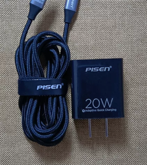 品胜苹果快充头PD20W加2米编织线一套，...