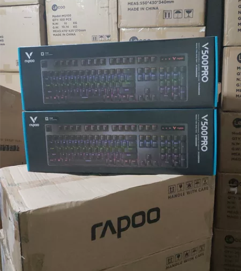 全新雷柏v500Pro有线背光机械游戏键盘...