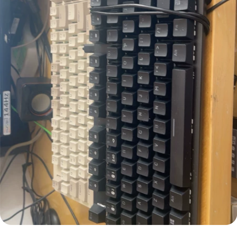 雷柏v500pro机械键盘 87键，红轴 ...