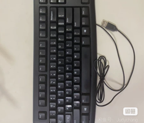 罗技有线键盘，几乎全新，无瑕疵无维修。 感...