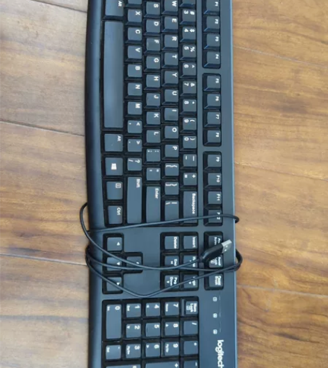 罗技键盘K120 8成新??轻微使用痕迹L...