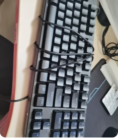 雷神KG3089电竞游戏机械键盘 红轴 带...