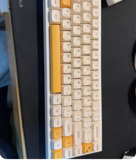 光头68v2改热插拔  俩段脚撑 wasd...